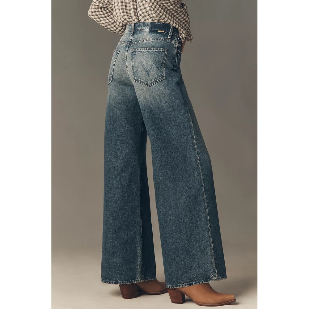 NWT MOTHER The Ditcher Roller High-Rise Wide-Leg Jeans $288 - Size 27 - Picture 11 of 15